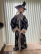 Halloween Witch Prop Height 70” Freestanding Indoor Decoration Various Materials