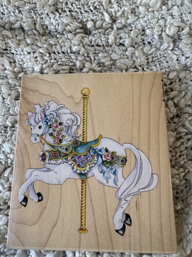 90109 carousel horse stamps - carousel,
