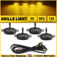 4X Grille LED DRL Amber