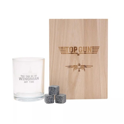 Top gun whisky tumbler - top,