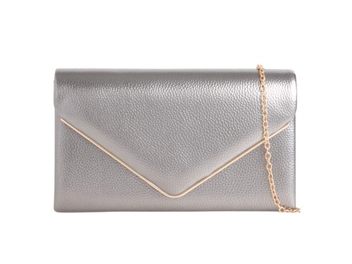Metallic pewter gold trimmed - pewter,