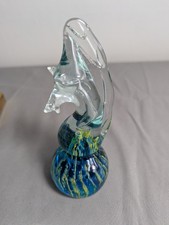 MDINA Signed Vintage Glass Sea