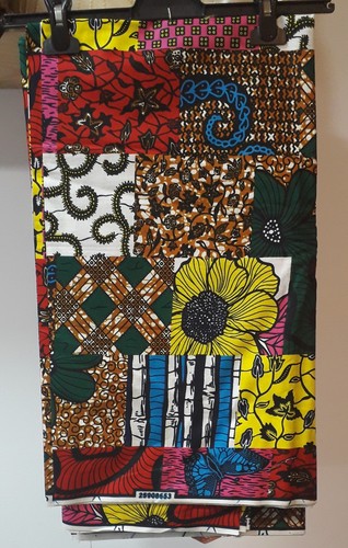 Vibrant african fabric 6yard - african,
