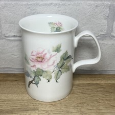 Roy Kirkham Pottery England Bone China Pink Flower Tea Coffee Mug