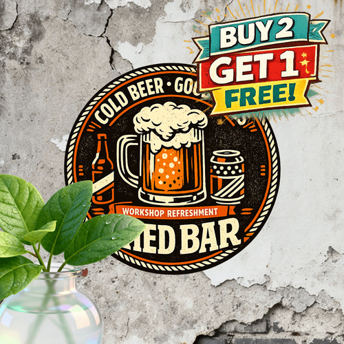 Retro beverage graphic - retro,
