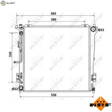 RADIATOR ENGINE COOLING 53163