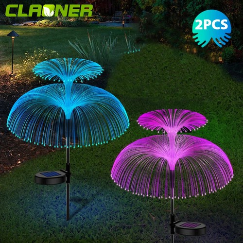 2pcs solar garden jellyfish - garden,