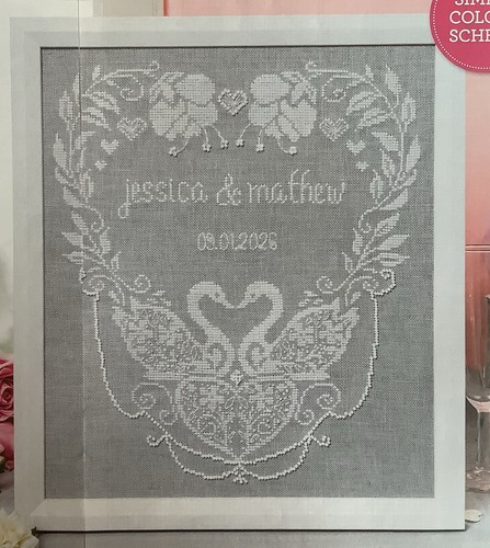 Cross stitch chart wedding - cross,