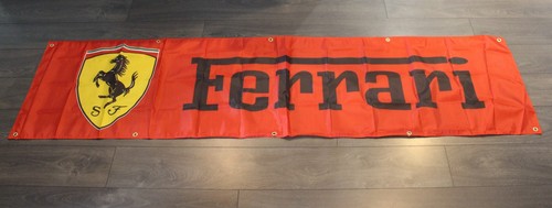 Ferrari racing banner flag - racing,