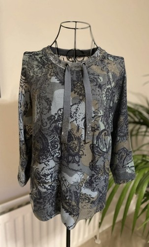 Betty barclay grey khaki top - barclay,