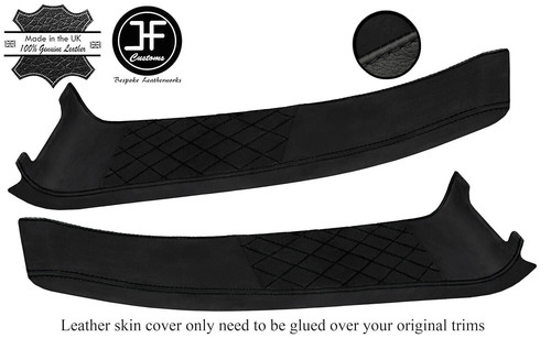 Black diamond stitch door - black, 2x