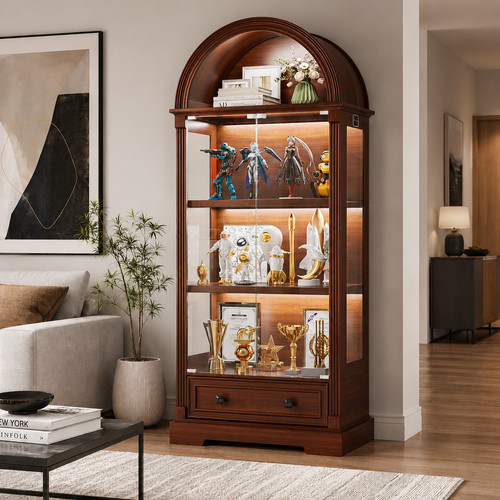 Curio cabinet with glass - curio,