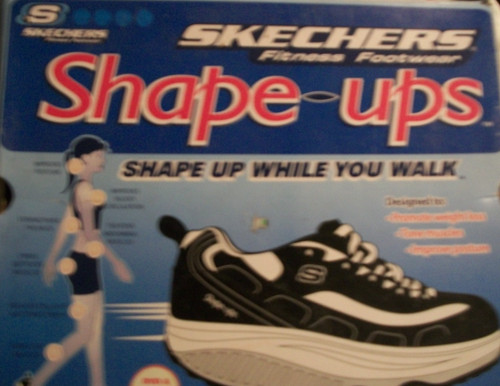 Skechers shape ups black - sz, 9