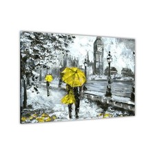 London Yellow Umbrella Canvas