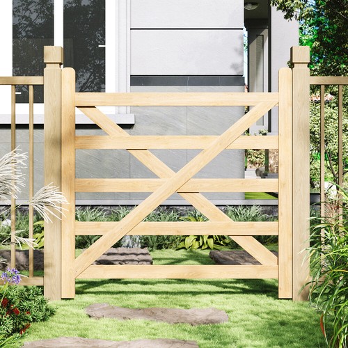 Garden wooden gate pedestrian - wooden,