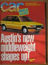 Car September 1981 Maestro Maserati Quattroporte Mercedes 500SL Daimler BMW 725i