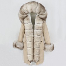 Women's Real Fox Fur Collar