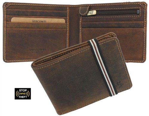 Visconti leather wallet with - wallet,
