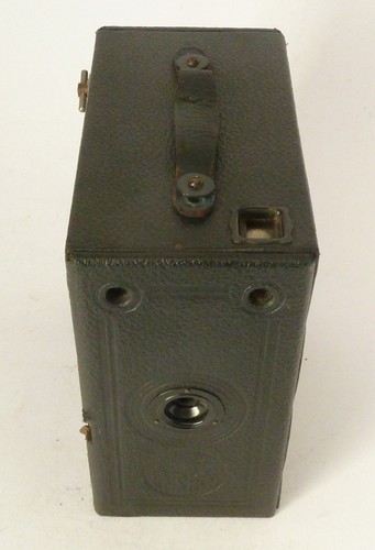 Old vintage box camera - camera, ensign