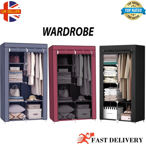 Wardrobe with hanging rail - wardrobe,