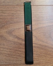 20mm ALPINE SPORT NYLON GREEN FABRIC ADJUSTABLE WATCH STRAP HOOK & LOOP.