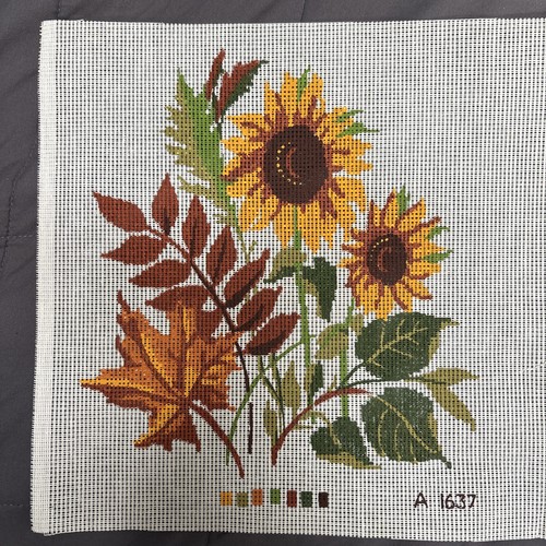Sunflowers fall leaves