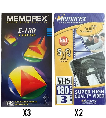 Memorex 180 blank - x, vhs