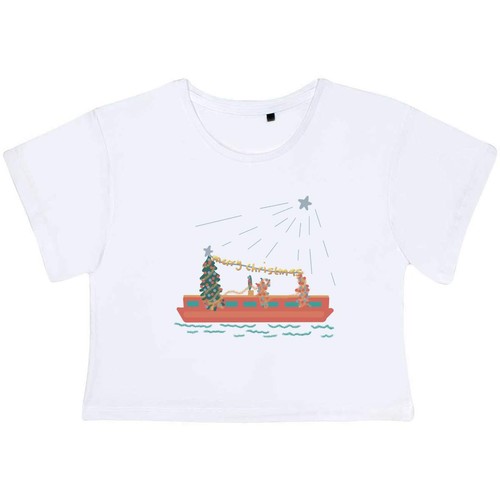 Christmas narrow boat - a,