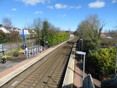 Photo 6x4 lambeg train station - photo,