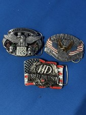 3x Harley Davidson Belt Buckle