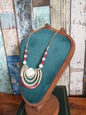 Wallis Stunning Gold Tone Half Moon Statement Necklace Costume Jewellery 