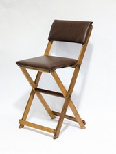 Small Oak Chair Dolls Arts And Crafts Handmade Leather Childs