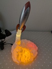 Plastic retro rocket ship - retro,