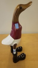 Wooden Football Duck . Aston