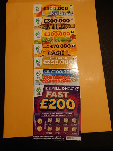 Vintage national lottery - 7x,