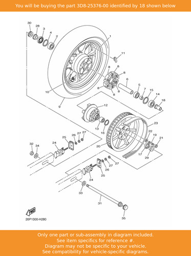 Yamaha collar wheel - yamaha,