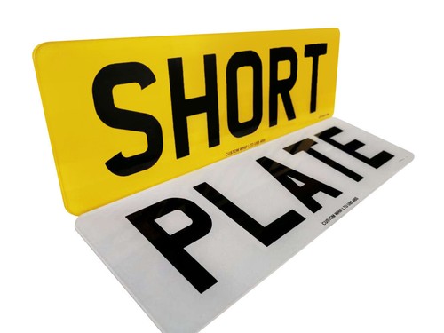 Number plates short - 16",