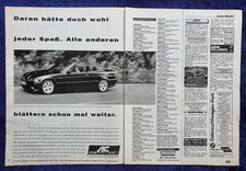 AC Schnitzer BMW E 36 convertible, original advertising 1993, large format!!