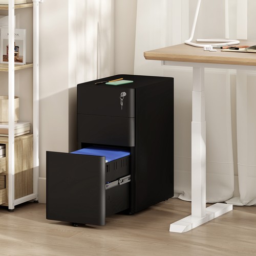 Vinsetto steel filing cabinet - steel,