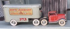 TRIANG MINIC PRE WAR  ARTICULATED PANTECHNICON- No30m - Tinplate- Clockwork