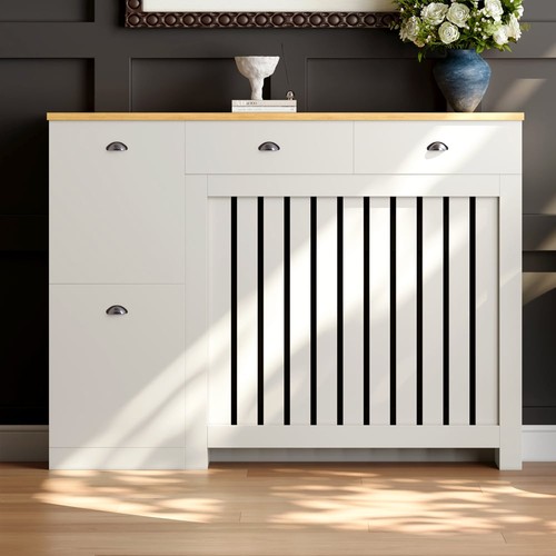 Radiator cover cream modern - cream,