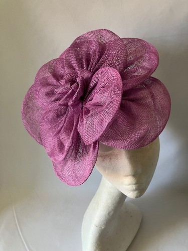 Orchid sinamay fascinator for - orchid,