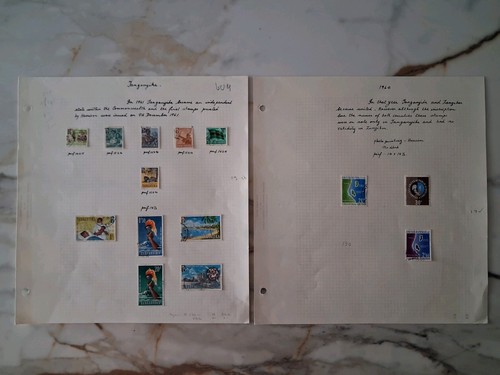Tanganyika stamps pages of - tanganyika,