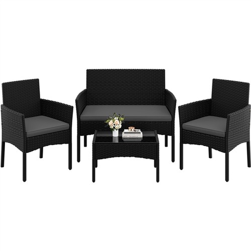 Piece garden sofa set wicker - garden,