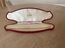 Vintage Necklace Lotus Simulated Pearls 