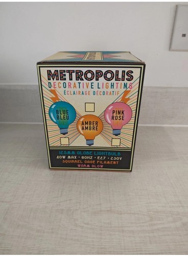Metropolis large amber bulb - -,