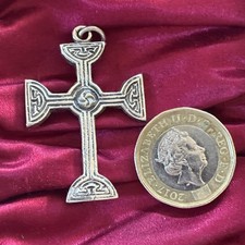 Vintage silver celtic cross - celtic, /