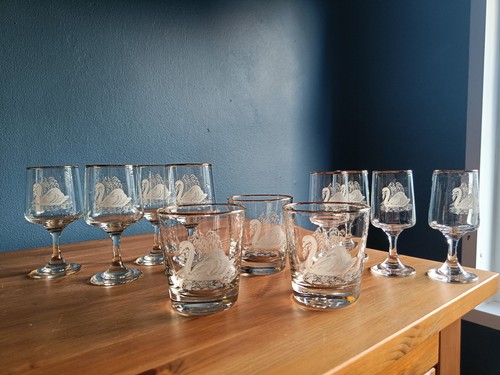 Vintage mid century etched - vintage,