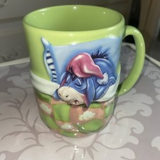 Eeyore Walt Disney World 3D Large Embossed Pastel green Mug 