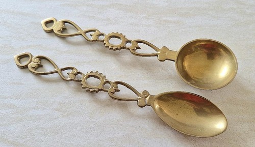 Pair vintage brass love - pair, of